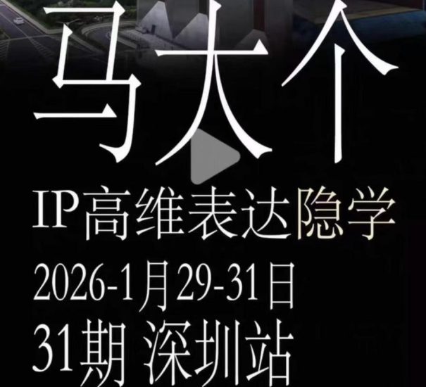 马大个《IP高维表达》全套12800线下大课笔记，手把手教你打造个人IP——生财有道创业项目网-生财有道