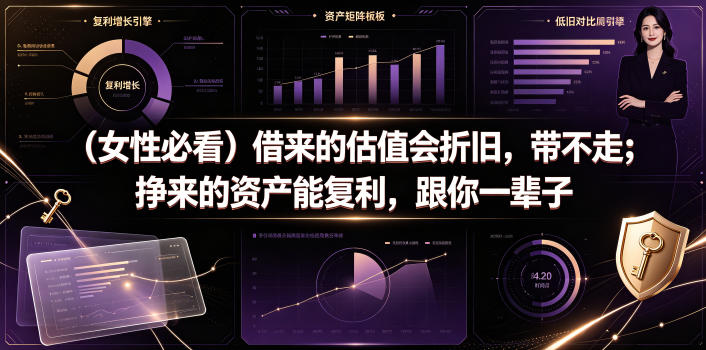 付费文章：（女性必看）借来的估值会折旧，带不走；挣来的资产能复利，跟你一辈子——生财有道创业项目网-生财有道