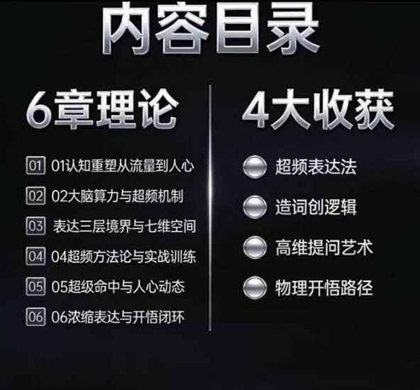 （18970期）马大个高维表达全套实战课，跳出普通口才教学，大脑超频训练打造原创思想IP体系_生财有道创业项目网-生财有道