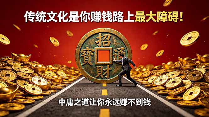 （18872期）付费文章：传统文化是你赚钱路上最大障碍！中庸之道让你永远赚不到钱_生财有道创业项目网-生财有道