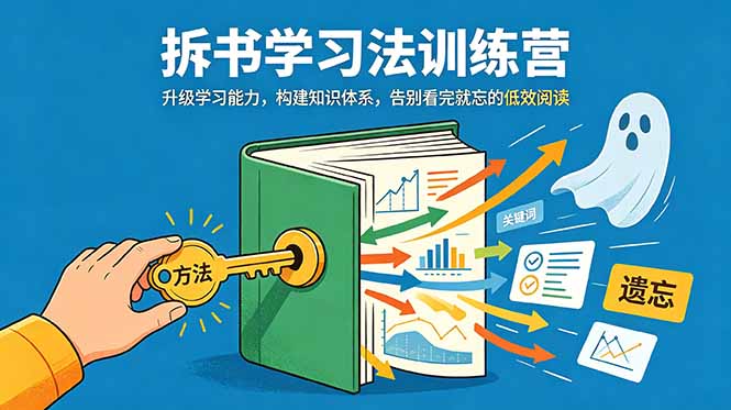 （18874期）拆书学习法训练营，升级学习能力，构建知识体系，，告别看完就忘的低效阅读_生财有道创业项目网-生财有道