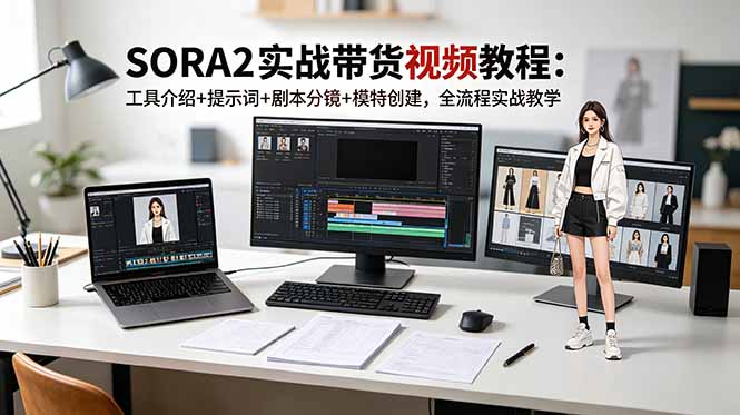 (18718期)SORA2实战带货视频教程:工具介绍+提示词+剧本分镜+模特创建,全流程实战教学_生财有道创业项目网-生财有道