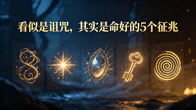 （19089期）付费文章：看似是诅咒，其实是命好的5个征兆_生财有道创业项目网-生财有道