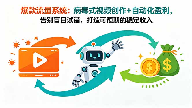 （18882期）爆款流量系统：病毒式视频创作+自动化盈利，告别盲目试错，打造可预期的稳定收入_生财有道创业项目网-生财有道