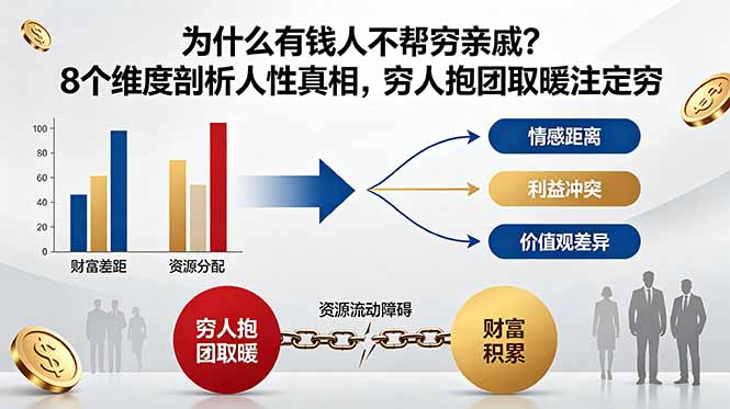 （18932期）付费文章：为什么有钱人不帮穷亲戚？8个维度剖析人性真相，穷人抱团取暖注定穷_生财有道创业项目网-生财有道