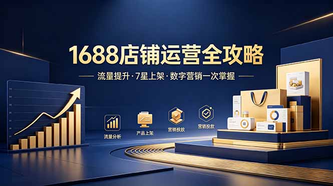 （18976期）1688店铺没流量？产品上架不到7星？数字营销不会投？全套运营技能一次学(更新6月）_生财有道创业项目网-生财有道