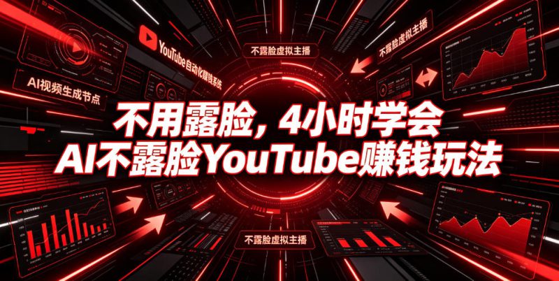 不用露脸,4小时学会AI不露脸YouTube賺钱玩法【原创双语字幕】——生财有道创业项目网-生财有道