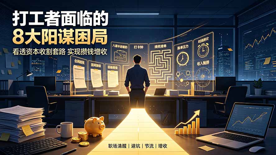（19448期）付费文章：打工者面临的8大阳谋困局，看透资本收割套路实现攒钱增收_生财有道创业项目网-生财有道