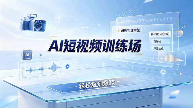 （19137期）老陈AI短视频训练场：AI短视频框架+换背景SwitchXAI+首尾帧+声音生成，轻松复刻爆款_生财有道创业项目网-生财有道