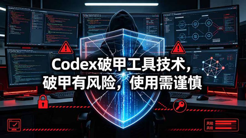 （19533期）Codex破甲工具技术，破甲有风险，使用需谨慎_生财有道创业项目网-生财有道