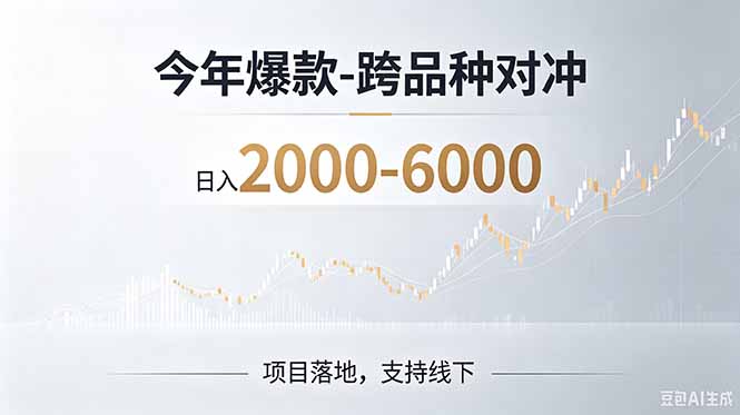 （19150期）2026创业新风口—跨品种对冲震撼首发！日收益2000-6000+，项目绿色长久，安全稳健_生财有道创业项目网-生财有道