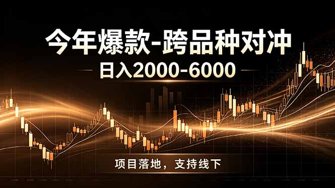 （19179期）全新跨品种对冲模式上线！日稳定盈利 2000-6000，合规长久可批量放大_生财有道创业项目网-生财有道