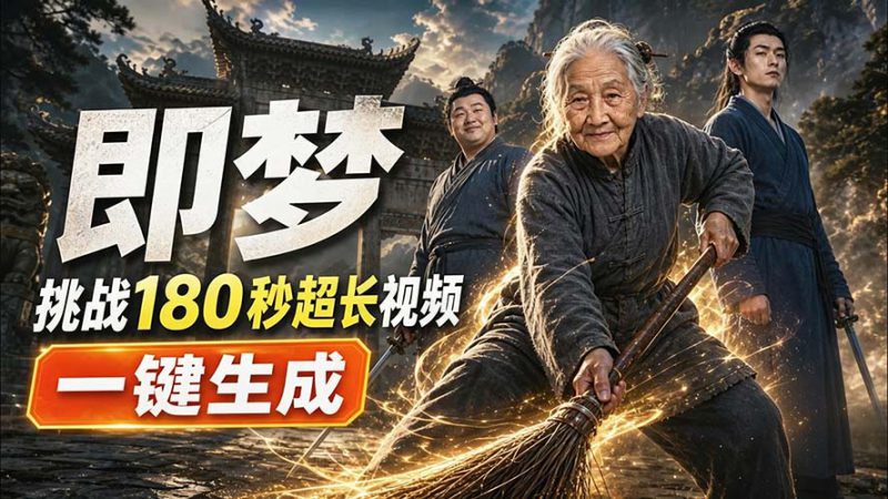 （20112期）即梦挑战180秒超长视频！一键生成3分钟电影？完整制作流程详细分享！_生财有道创业项目网-生财有道