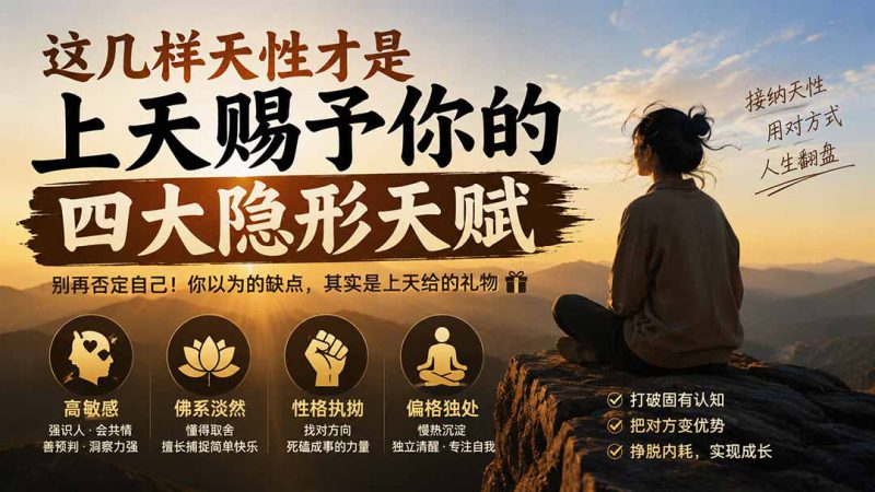 （19984期）付费文章：这几样天性才是上天赐予你的四大隐形天赋_生财有道创业项目网-生财有道
