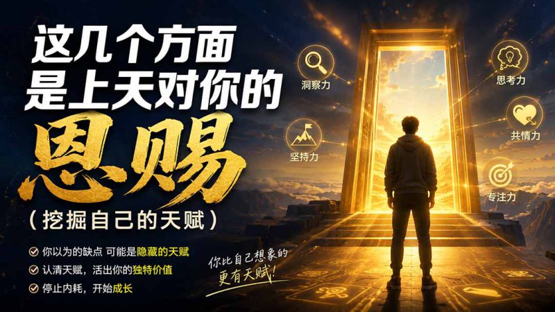 （19964期）付费文章：这几个方面是上天对你的恩赐（挖掘自己的天赋）_生财有道创业项目网-生财有道