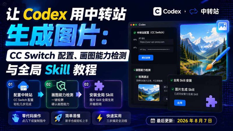 （19777期）让 Codex 用中转站生成图片：CC Switch 配置、画图能力检测与全局 Skill 教程_生财有道创业项目网-生财有道