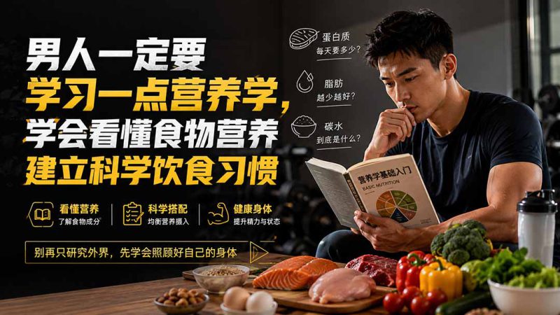 （20055期）付费文章：男人一定要学习一点营养学，学会看懂食物营养建立科学饮食习惯_生财有道创业项目网-生财有道