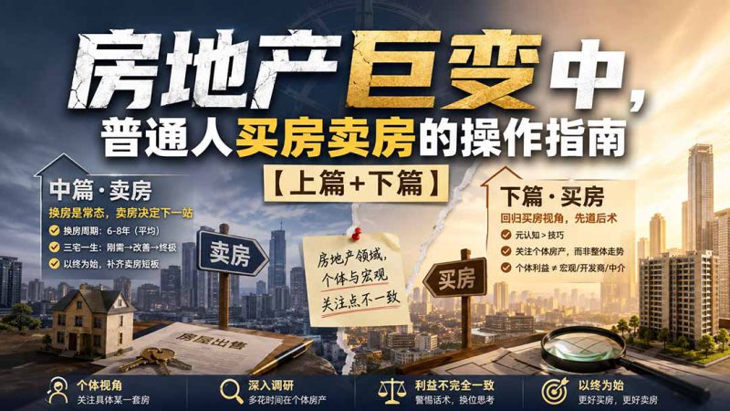 （20021期）付费文章：房地产巨变中，普通人买房卖房的操作指南【上篇+下篇】_生财有道创业项目网-生财有道