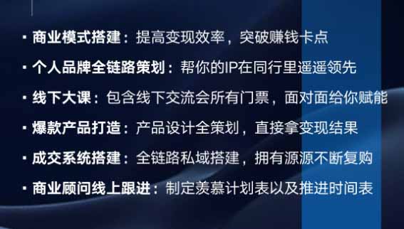 （20024期）个人IP全域商业变现实战课 (无水印)：从个人定位、内容流量到高客单产品与私域成交，搭建个人品牌增长闭环体系_生财有道创业项目网-生财有道