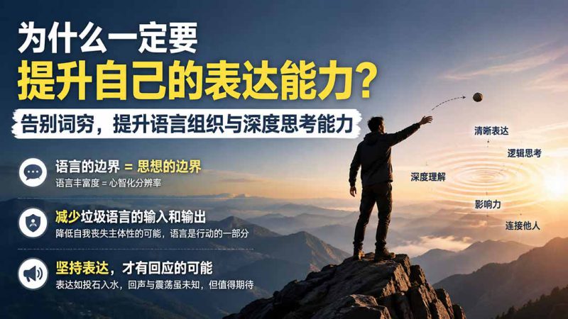 （20070期）付费文章：为什么一定要提升自己的表达能力？告别词穷，提升语言组织与深度思考能力_生财有道创业项目网-生财有道