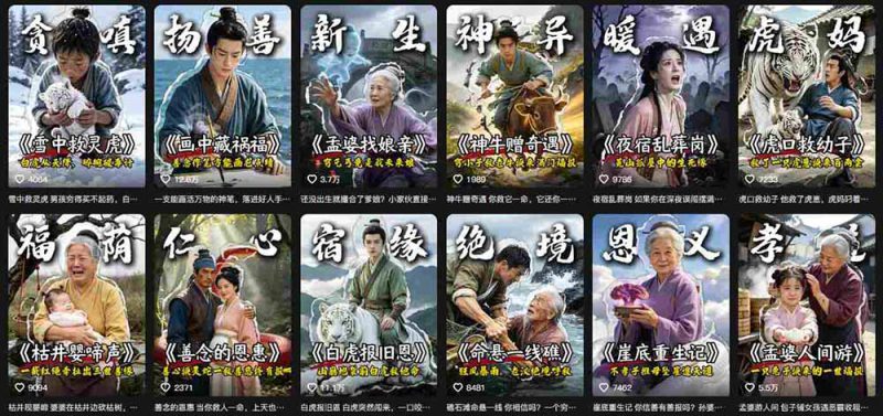 （19738期）抖音AI民间故事账号实战！67W粉丝博主拆解起号、文案、画面与剪辑，分享伙伴计划及广告变现路径，月入10000+_生财有道创业项目网-生财有道