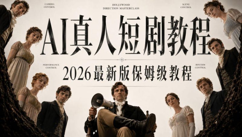 AI真人短剧制作全流程,AI视频大佬专为零基础研制的AI短剧教程,保姆级教程,新手一学就会!——生财有道创业项目网-生财有道