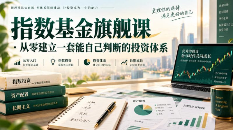 指数基金旗舰课·从零建立一套能自己判断的投zi体系——生财有道创业项目网-生财有道