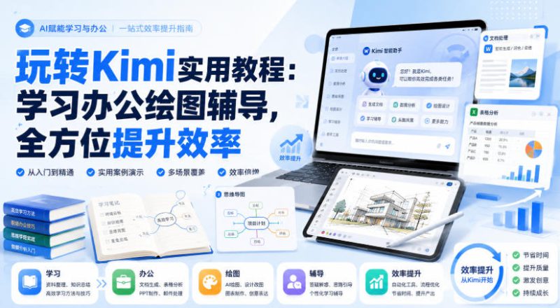 玩转Kimi实用教程:学习办公绘图辅导,全方位提升效率——生财有道创业项目网-生财有道