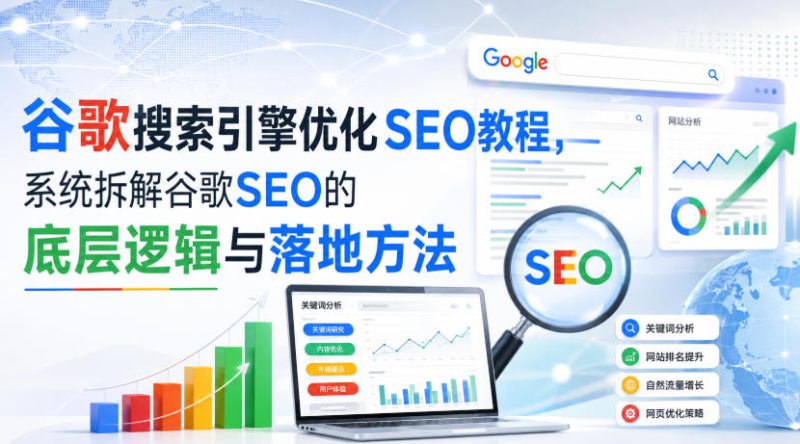 小白新君SEO·谷歌搜索引擎优化SEO教程，系统拆解谷歌SEO的底层逻辑与落地方法（部分更新2026）——生财有道创业项目网-生财有道