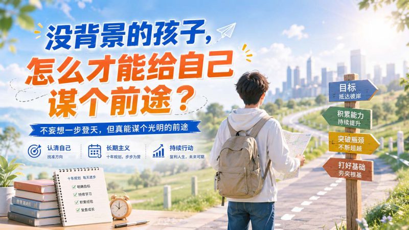 (20181期)付费文章:没背景的孩子,怎么才能给自己谋个前途?_生财有道创业项目网-生财有道