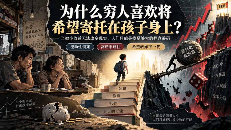 （20318期）社群精品文章：为什么穷人喜欢将希望寄托在孩子身上？_生财有道创业项目网-生财有道