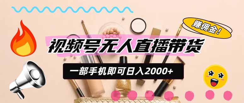 （20315期）视频号带货，一天2000+，一部手机即可开展的完美副业，无需投资_生财有道创业项目网-生财有道