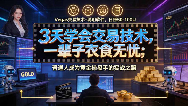 （20720期）3天学会做交易，普通人快速成为操盘手” Vegas交易系统+聪明软件 ， 日赚50-1000U， 长期稳定，小白轻松上手_生财有道创业项目网-生财有道