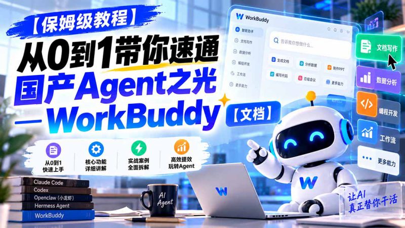 （20920期）【保姆级教程】从0到1带你速通国产Agent之光—WorkBuddy【文档】_生财有道创业项目网-生财有道