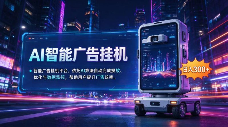 （20936期）AI 智能广告挂机｜AI 自动运行，轻松托管广告任务_生财有道创业项目网-生财有道